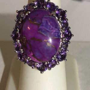 COPY - Purple Turquoise & Amethyst Ring